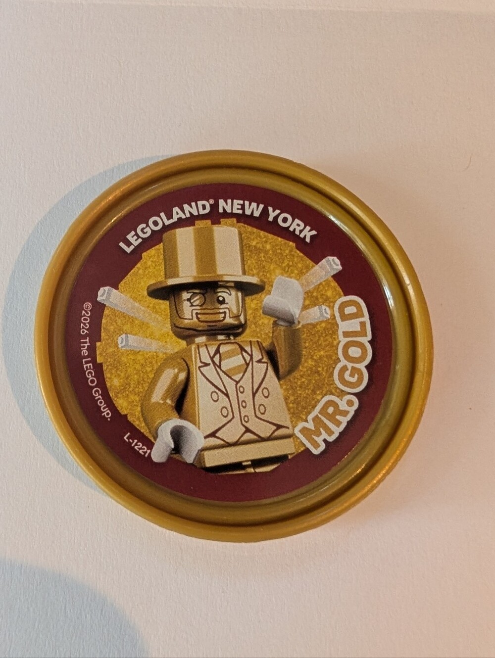 Lego Mr. Gold Collectible Pop Badge - RaRe